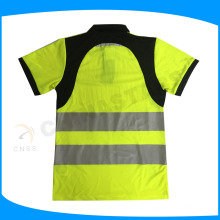 high visibility cycilsit safety work polo shirt